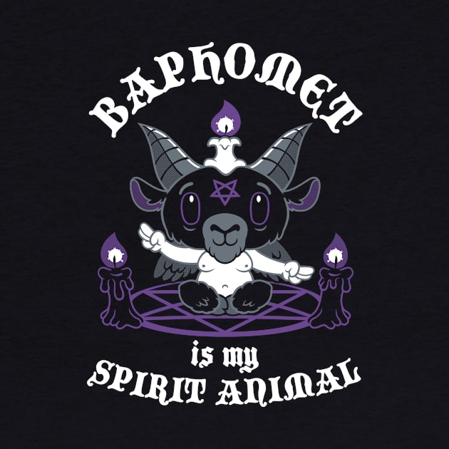 Baphomet is My Spirit Animal - Occult - Creepy Cute - Goth by Nemons